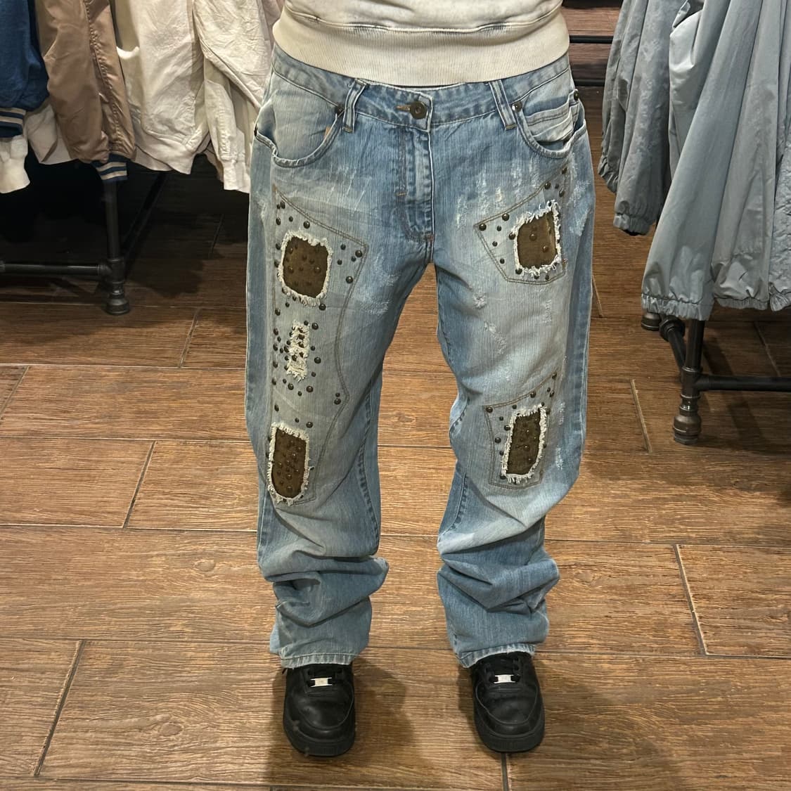 [HI] 빈티지 데님 팬츠 연청 상품이미지2