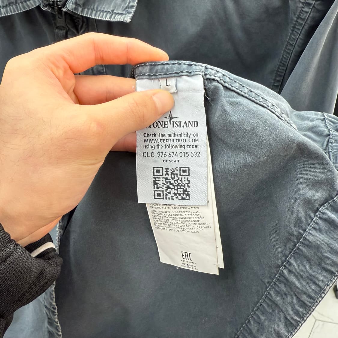 [L] 스톤아일랜드 올드이펙트 오버셔츠 상품이미지4