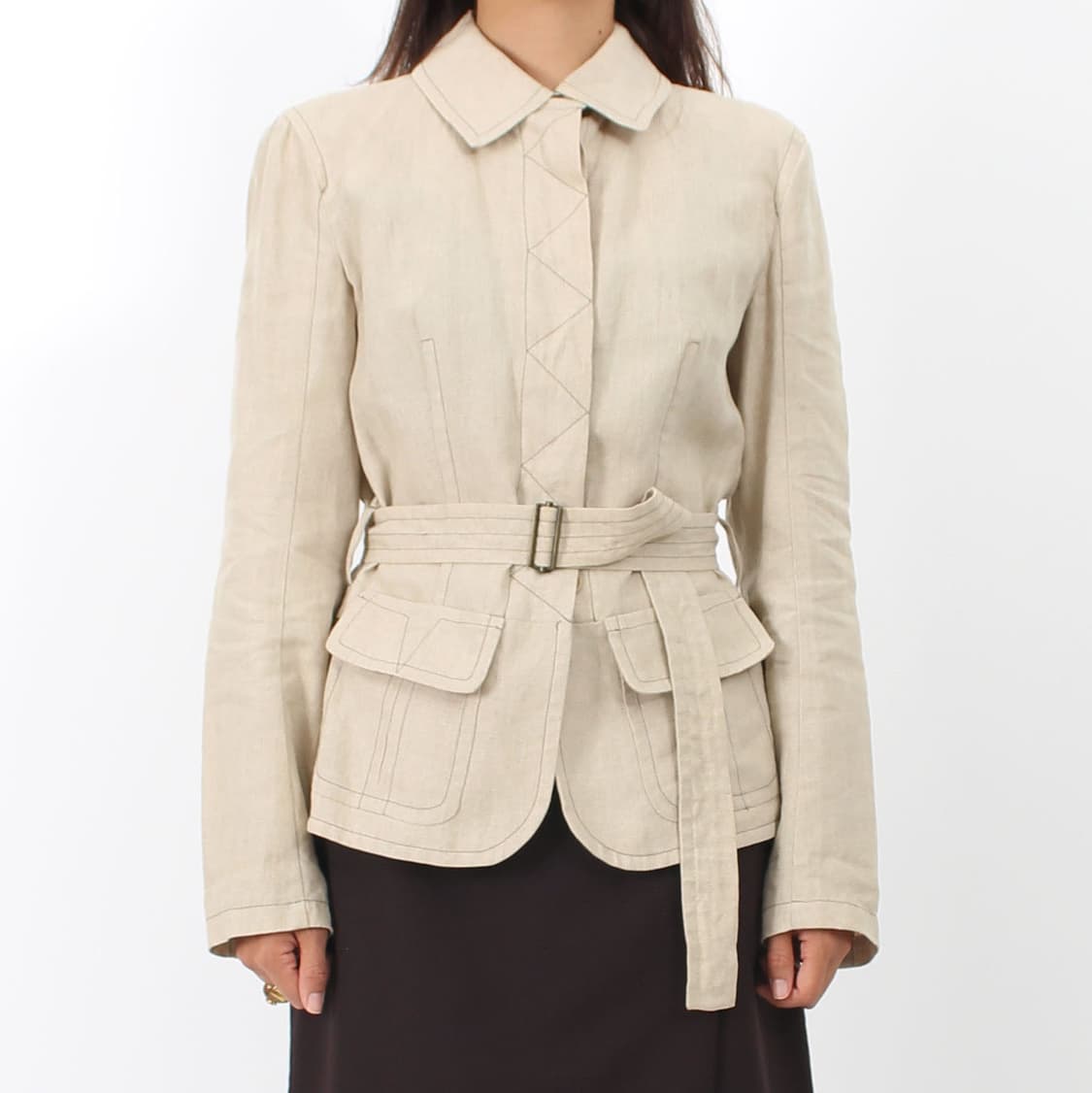 막스마라 막스 앤 코 린넨 스티치 자수 자켓 상품이미지1