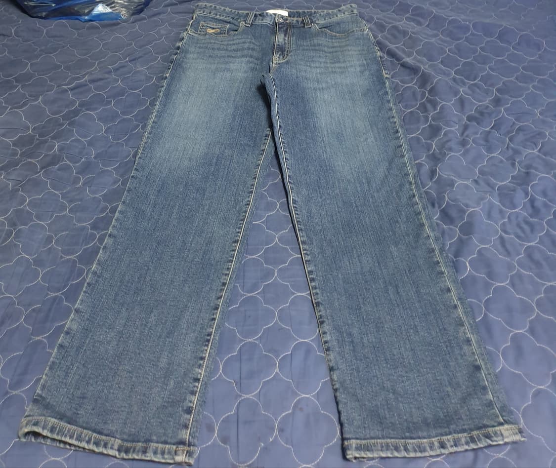 플랙 스티즈 M91 워싱 레귤러 스트레이트 핏 데님팬츠 (32) 상품이미지3