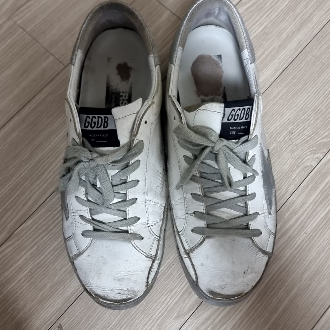 골든구스 화이트 실버 스타 스니커즈(275-280) 상품이미지2