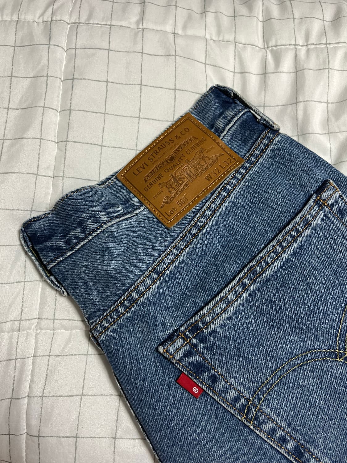 리바이스 568 프리미엄 라인 데님 32 x 32 루즈 스트레이트 상품이미지4