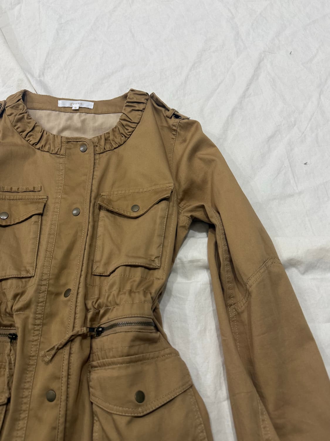 카멜 y2k 멀티포켓 유틸리티 자켓 상품이미지4