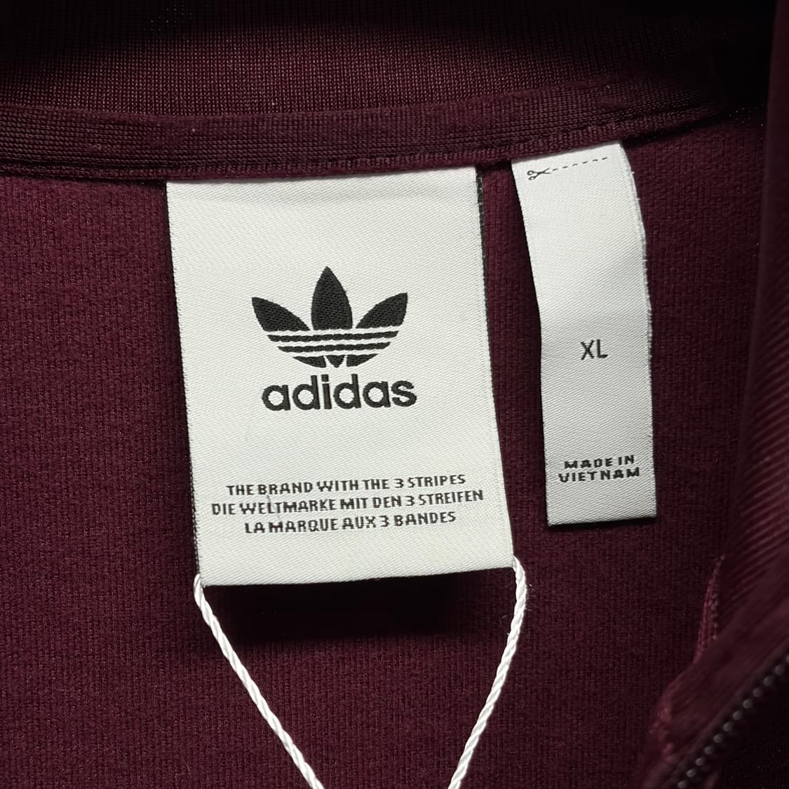 아디다스 베켄바우어 트랙탑 버건디 상품이미지3