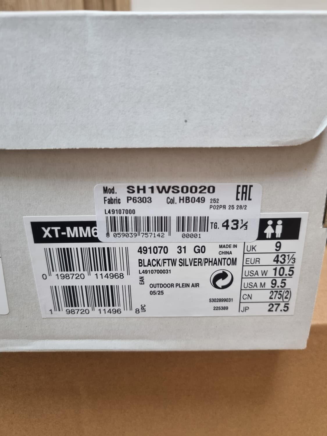 살로몬 마르지엘라 XT-MM6 블랙 275 상품이미지2