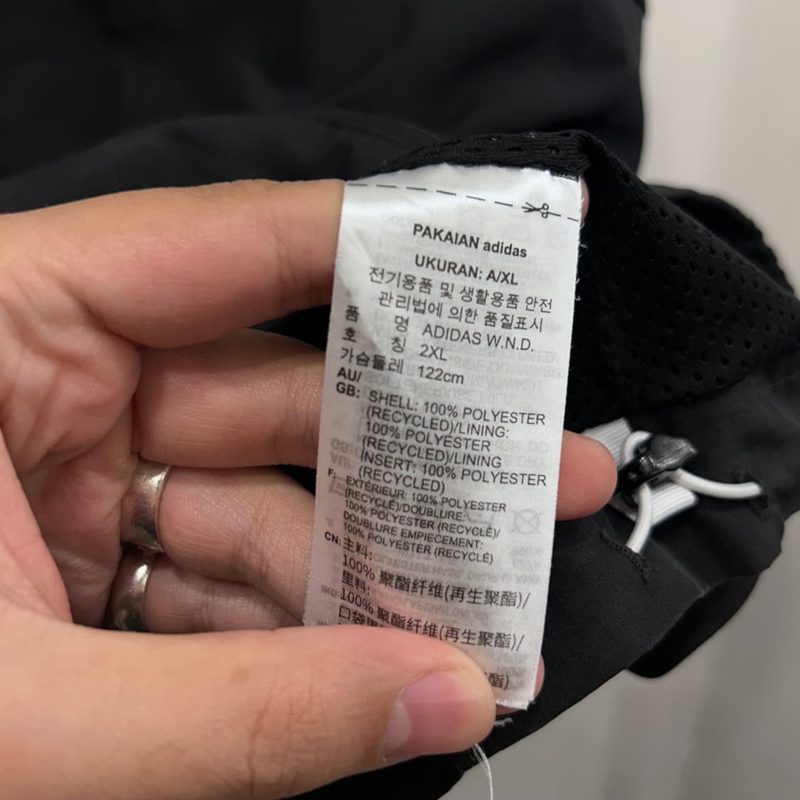 아디다스 올드스쿨 이너메쉬 트랙 후드 바람막이 상품이미지4