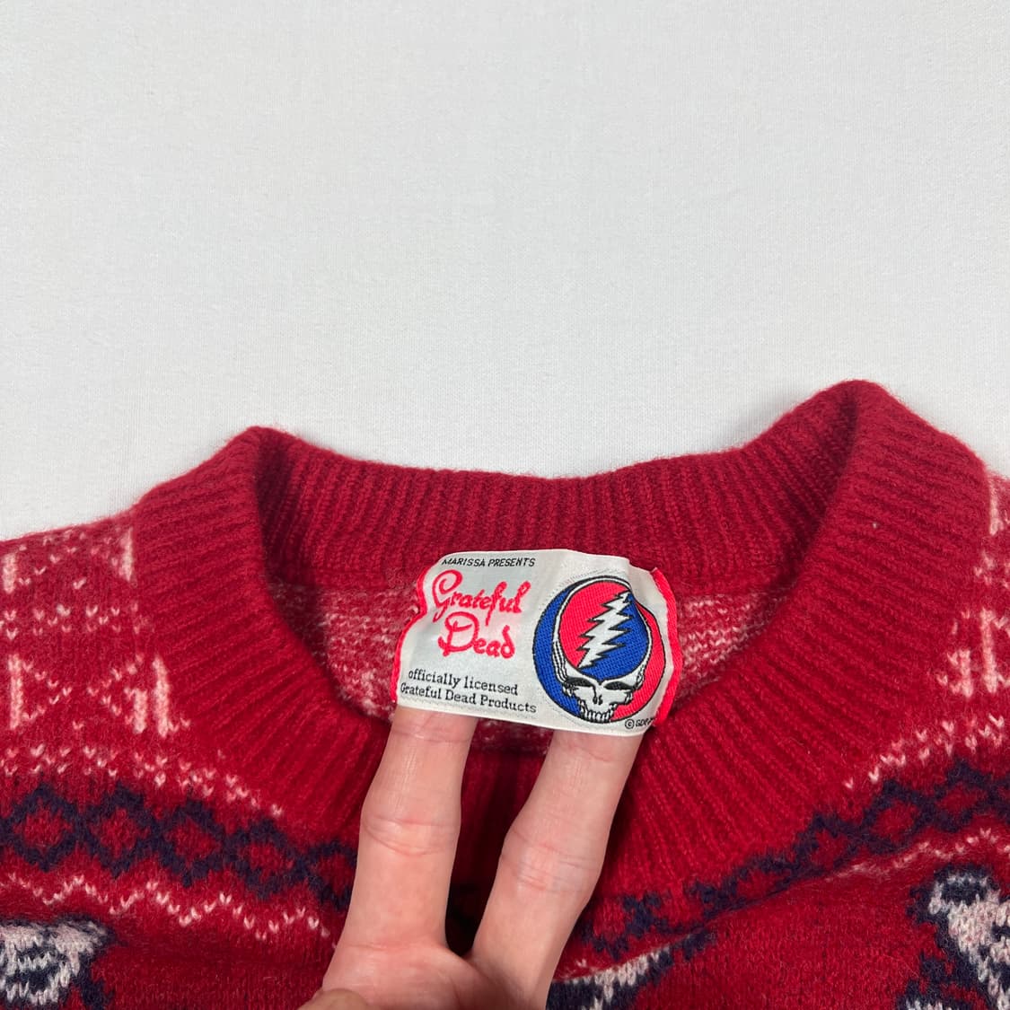 90‘s 그레이트풀데드 grateful dead 댄싱베어 니트 스웨터 상품이미지7