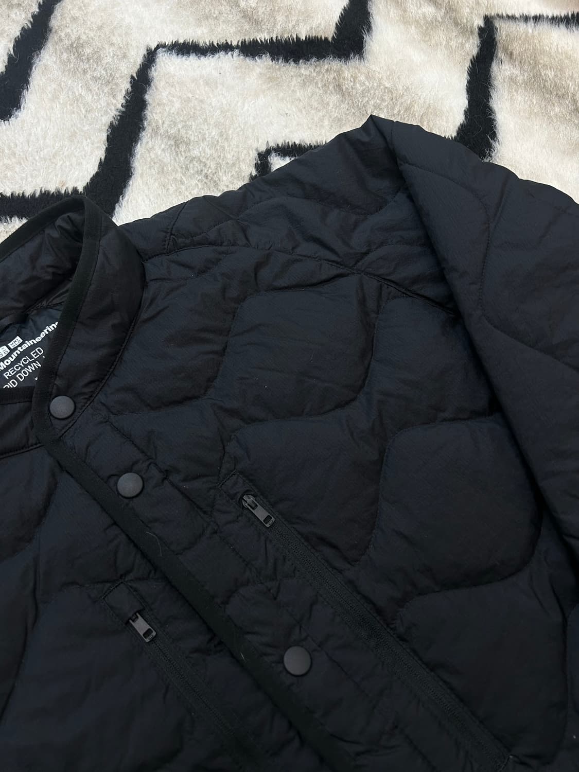 [XL]유니클로x화이트마운티어링 빅사이즈 경랑 자켓/블랙 상품이미지1