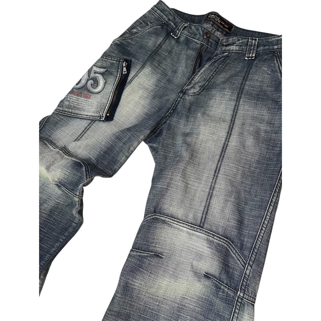 [FUBU] 빈티지 푸부 워싱 바이크 데님 팬츠 M 상품이미지3