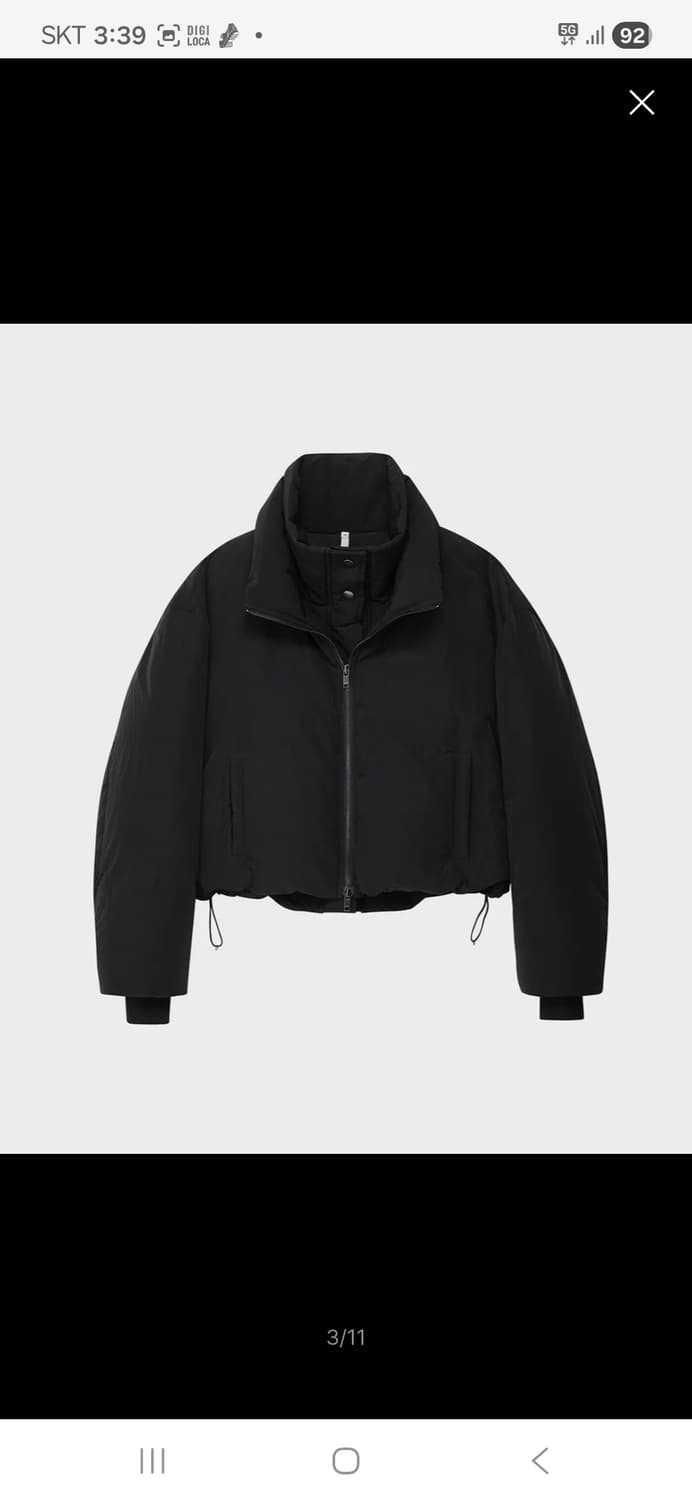 노이어 크롭 레이어드 푸퍼 자켓 36사이즈 상품이미지2