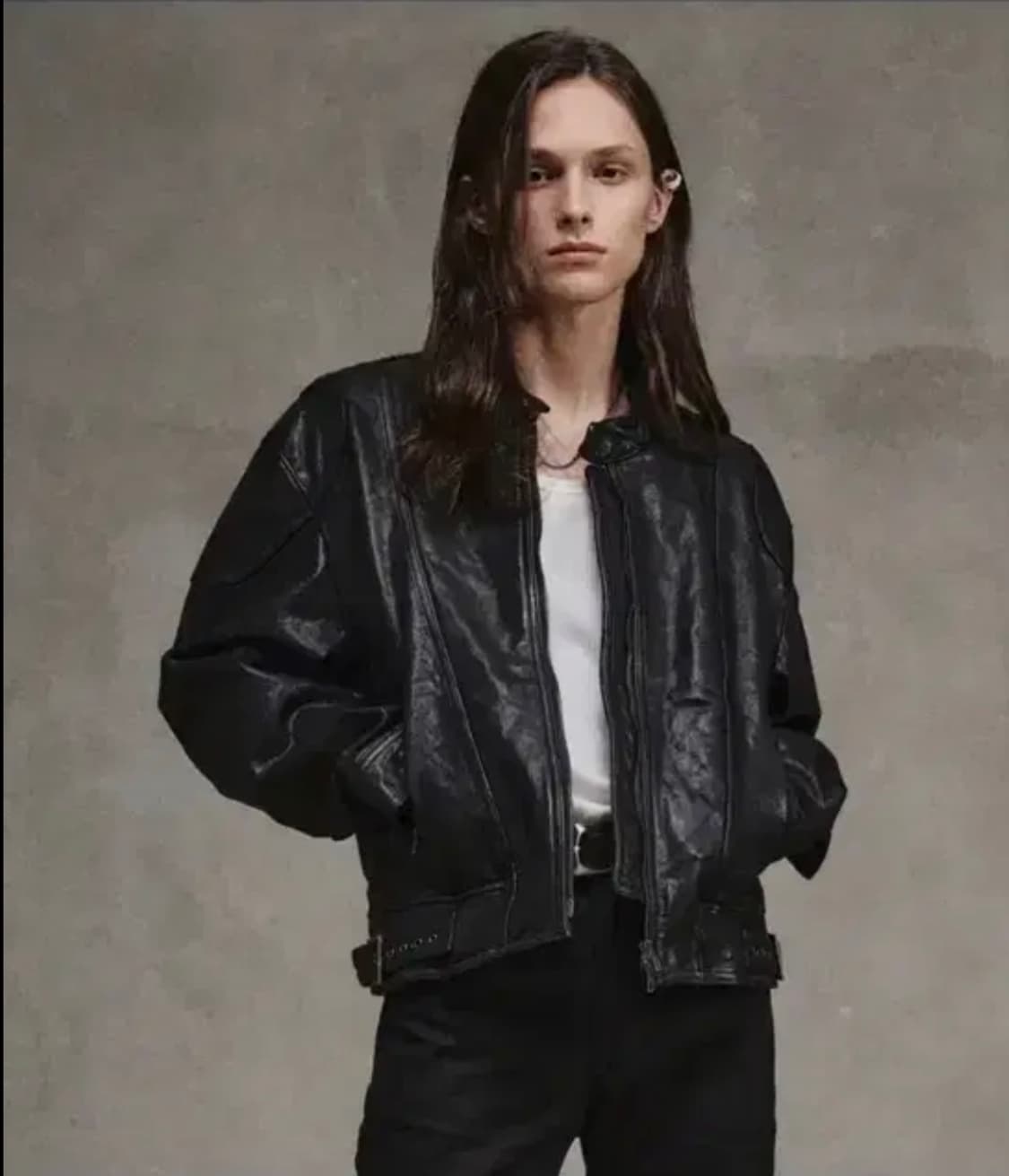 엘무드 나이프 램스킨 레더자켓46 상품이미지1