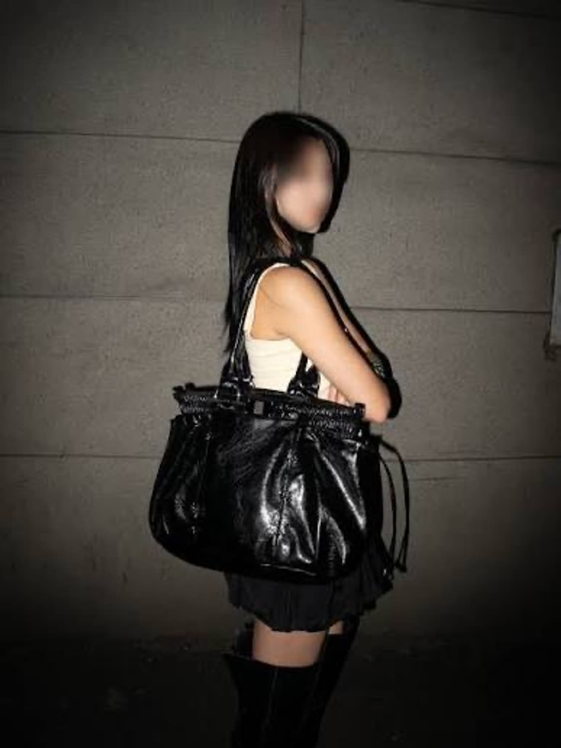 [쿨사이드오브더필로우] pierced boxer bag black 급처 상품이미지2