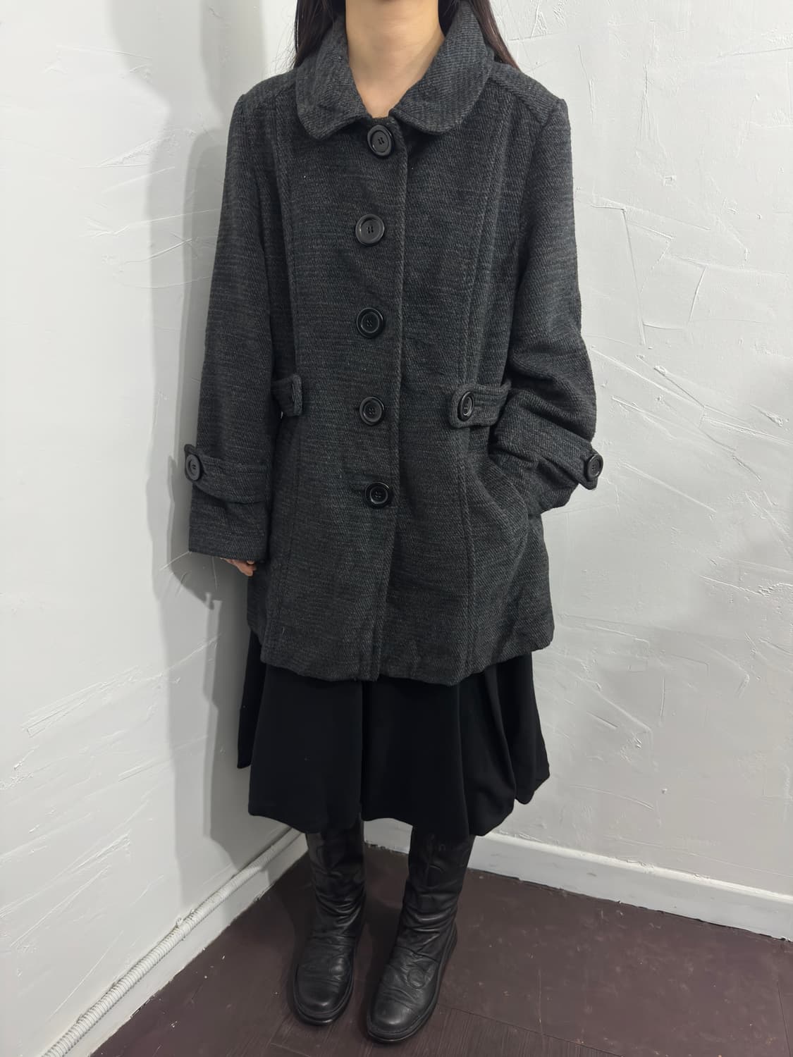 avelina regard button coat  상품이미지1