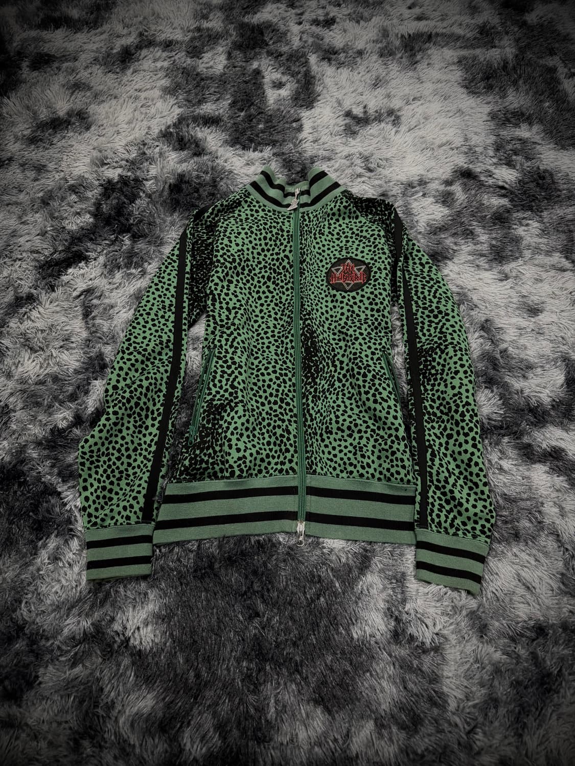 Hysteric Glamour 그린 레오파드 트랙탑 상품이미지1