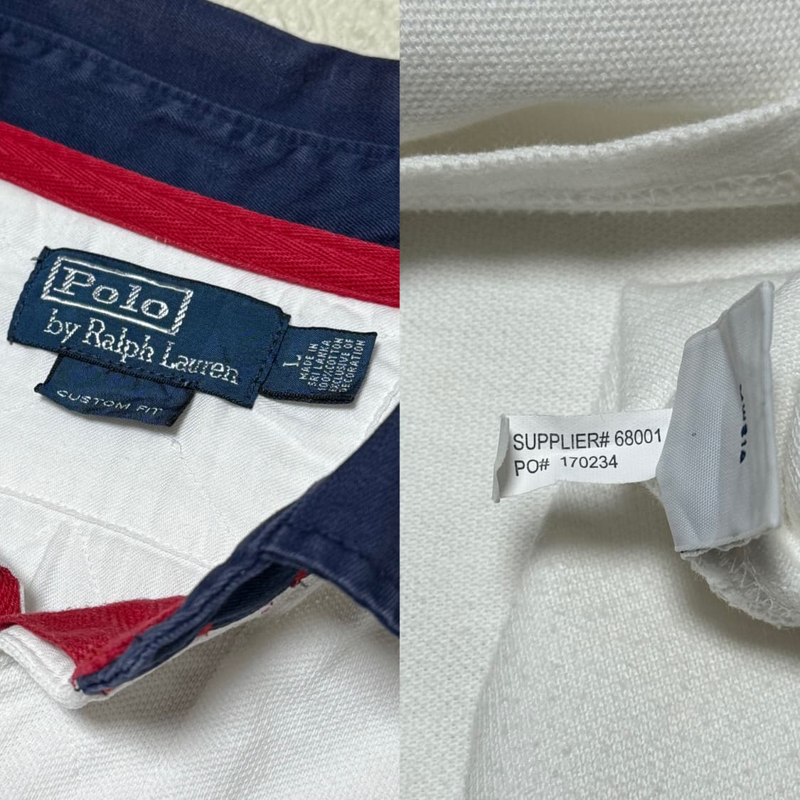 폴로 랄프로렌 빅포니 흰파 반팔 상품이미지4