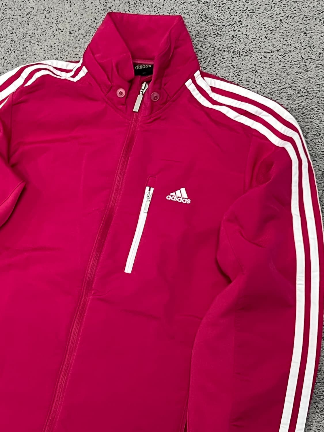 (95) 아디다스 포모션 삼선 바람막이 핑크 상품이미지2