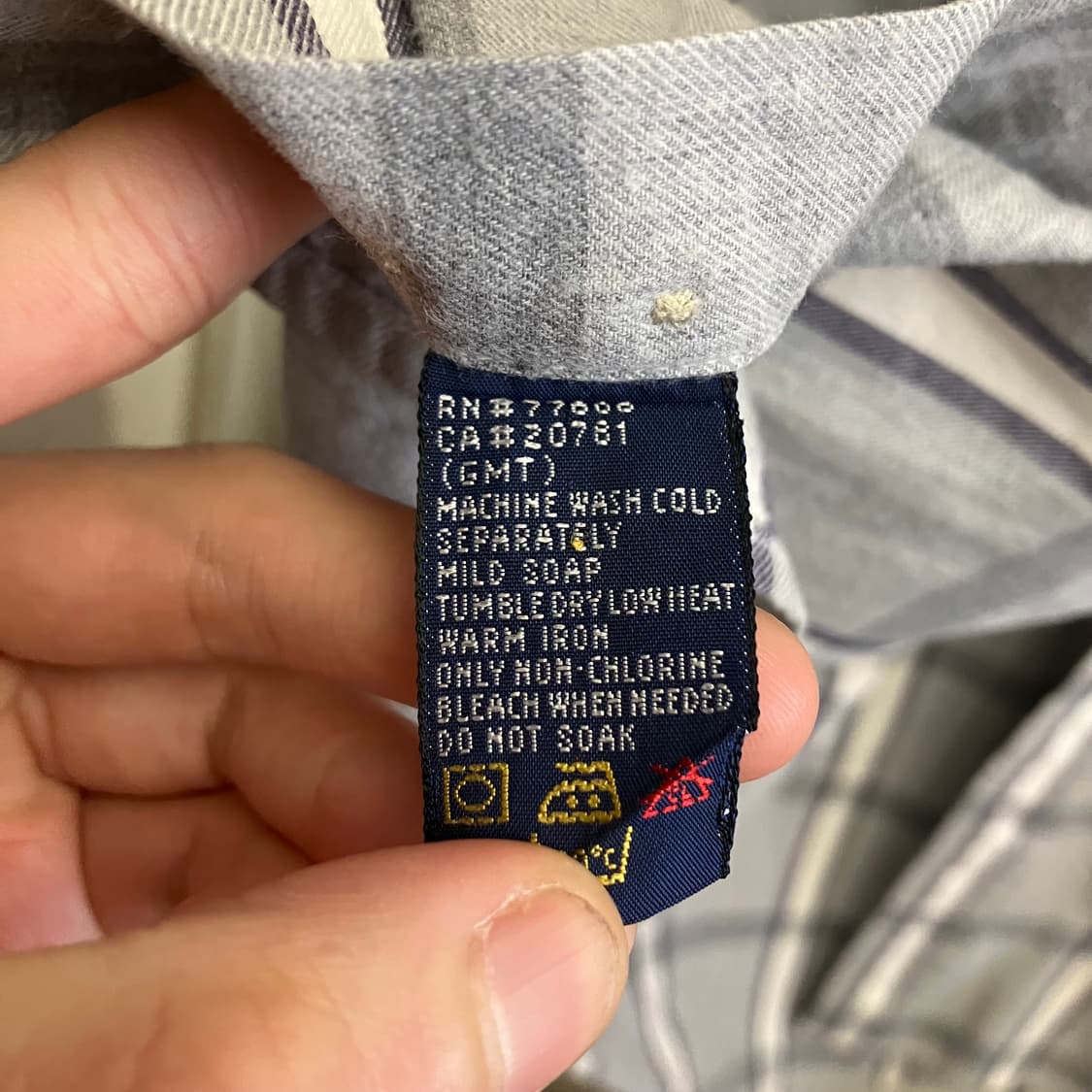 N131 타미힐피거 월계수 투톤 체크셔츠 상품이미지5