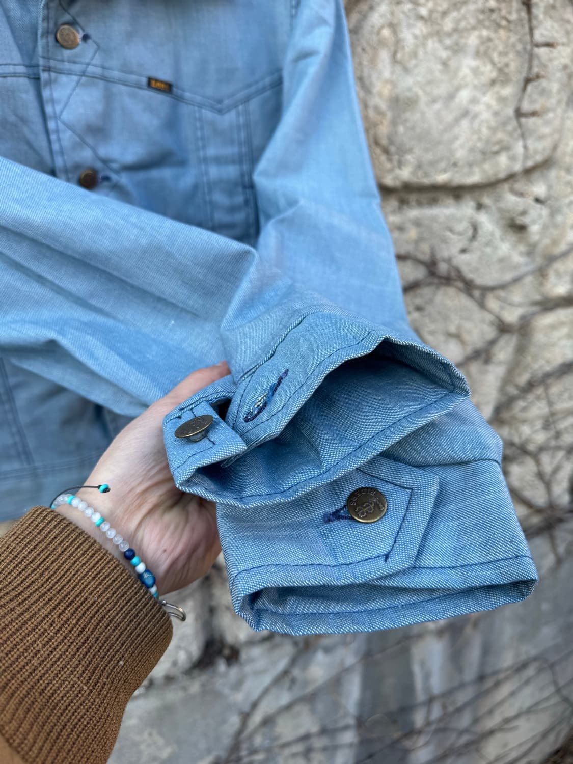 70s lee 빈티지 lightwash 데님 웨스턴 자켓 상품이미지6