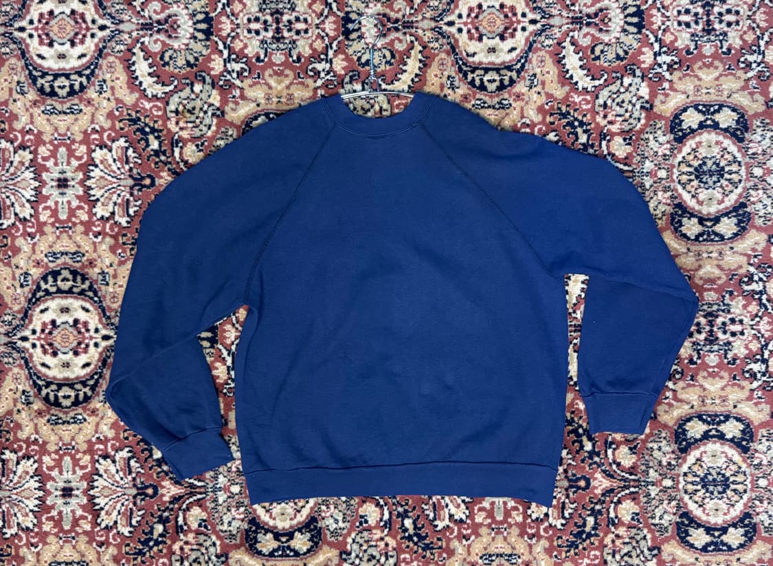 usa 빈티지 플레인 스웻셔츠 맨투맨 L 652 상품이미지3