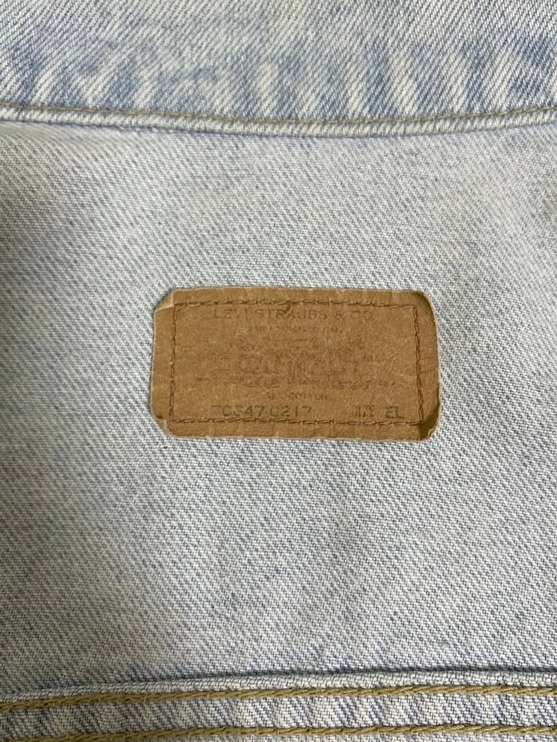 1992년 Levi's TYPE I DENIM JACKET 상품이미지10