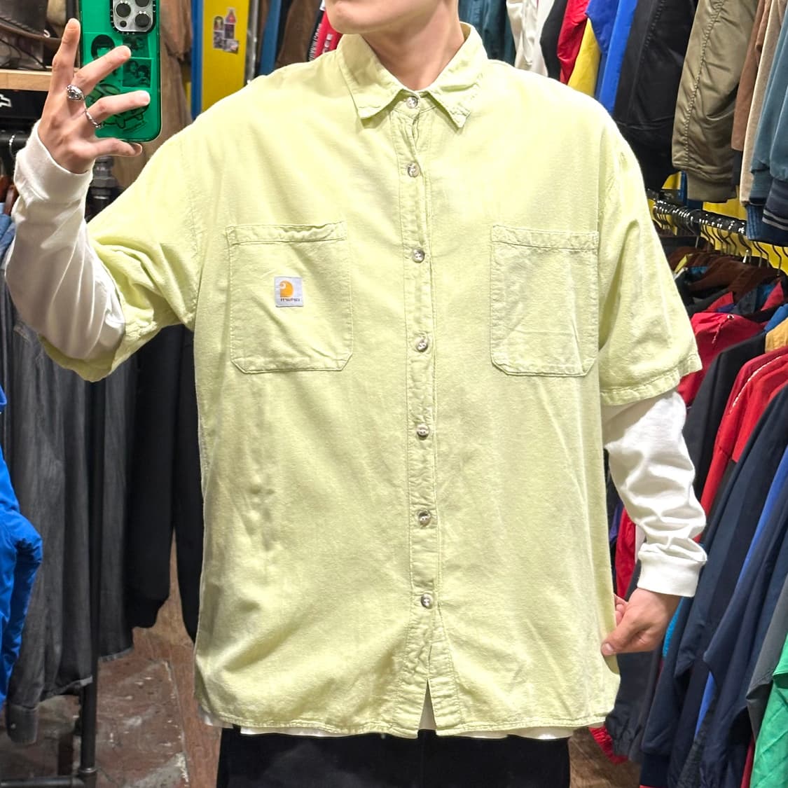 [HI] 칼하트 반팔셔츠 그린 상품이미지2