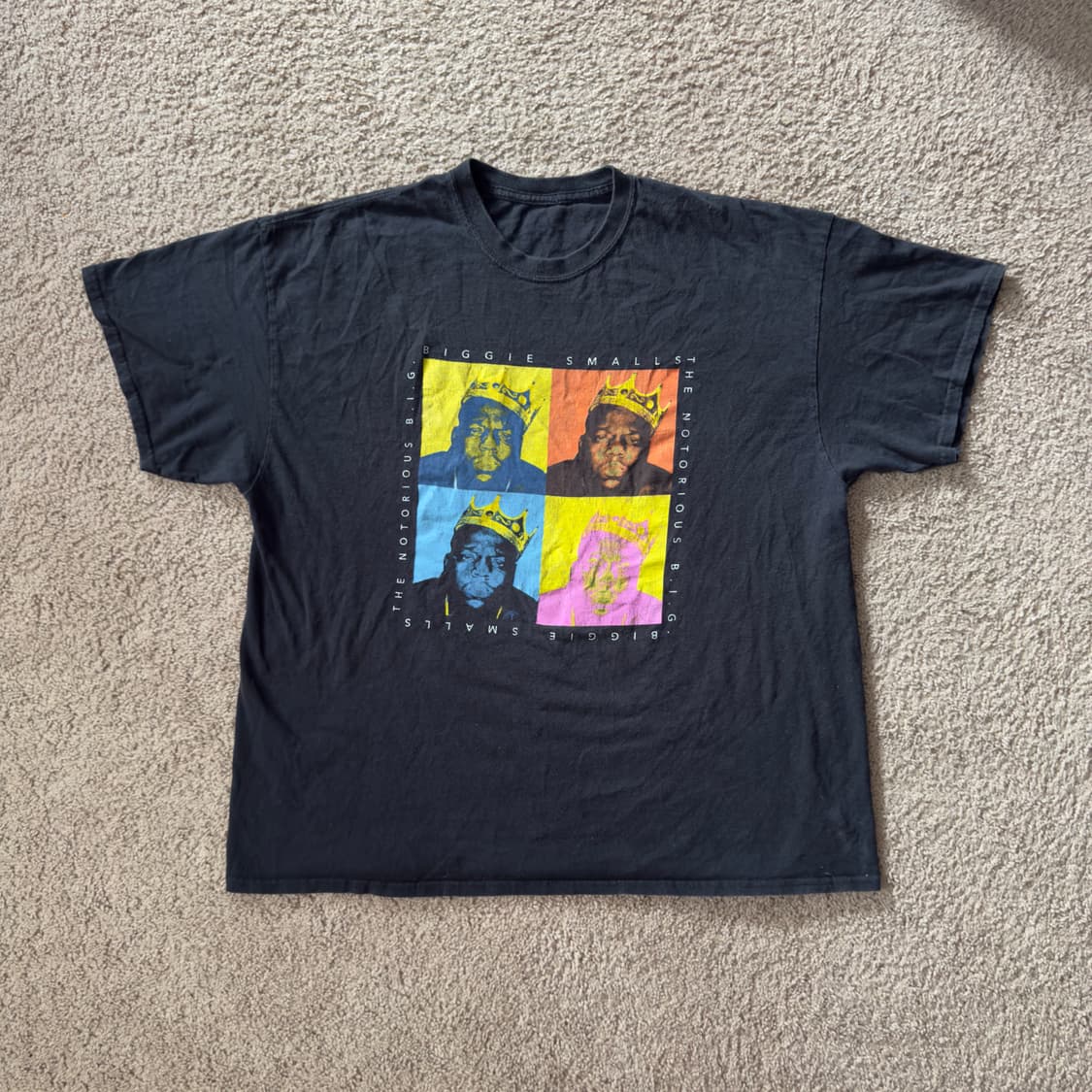 빈티지 Notorious B.I.G. 비기 스몰스 티셔츠 상품이미지1