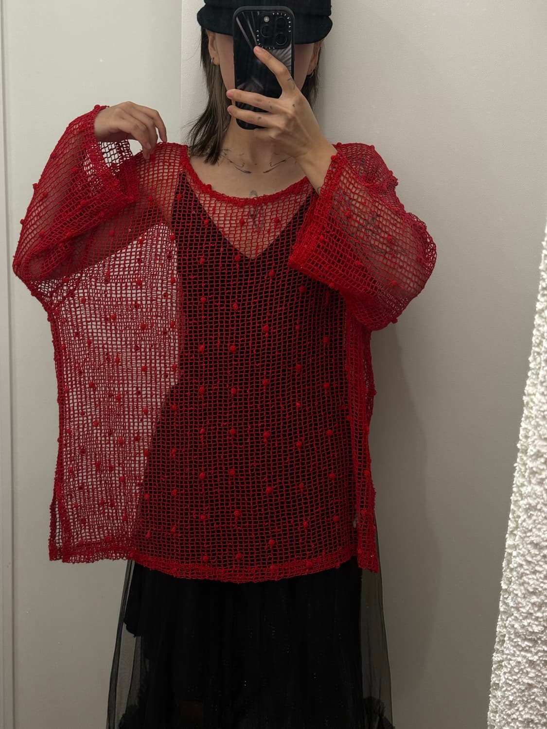 빈티지 그물 크로셰 니트 상품이미지4