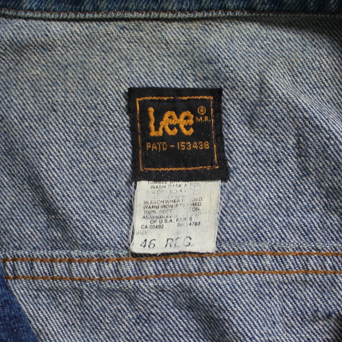 80's LEE 리 라이더스 101-J 미제 데님자켓 (USA) L041 상품이미지5