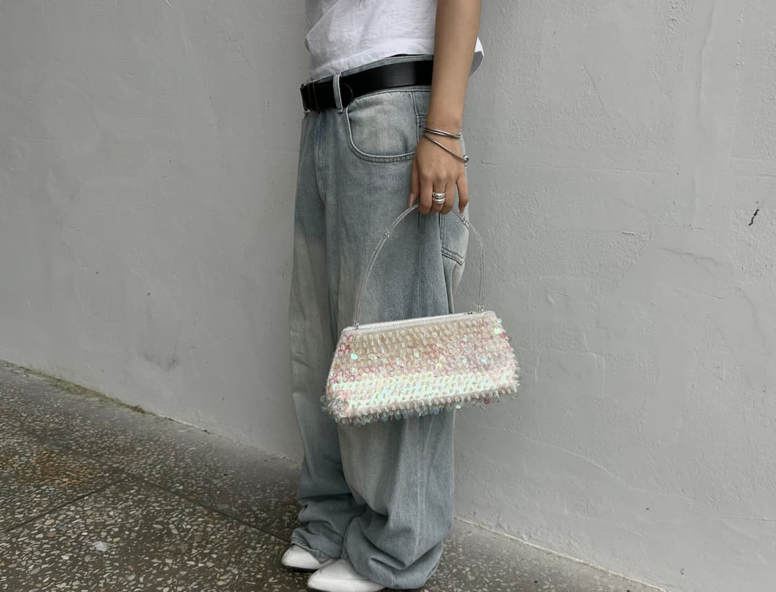 빈티지 스팽글 미니백 상품이미지5