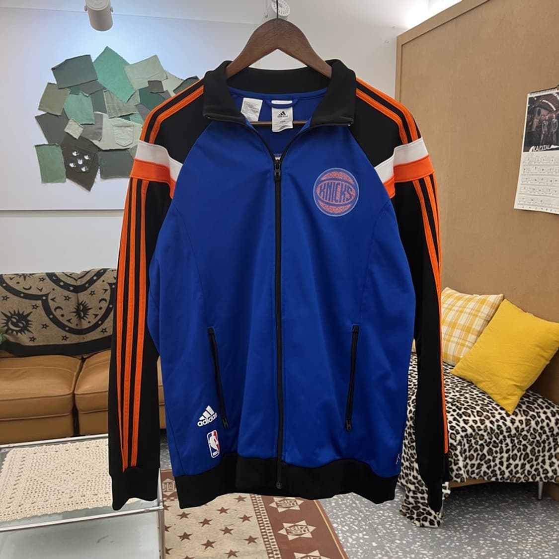 아디다스 NBA 뉴욕닉스 올드스쿨 레트로 져지 집업 105 C10152 상품이미지3