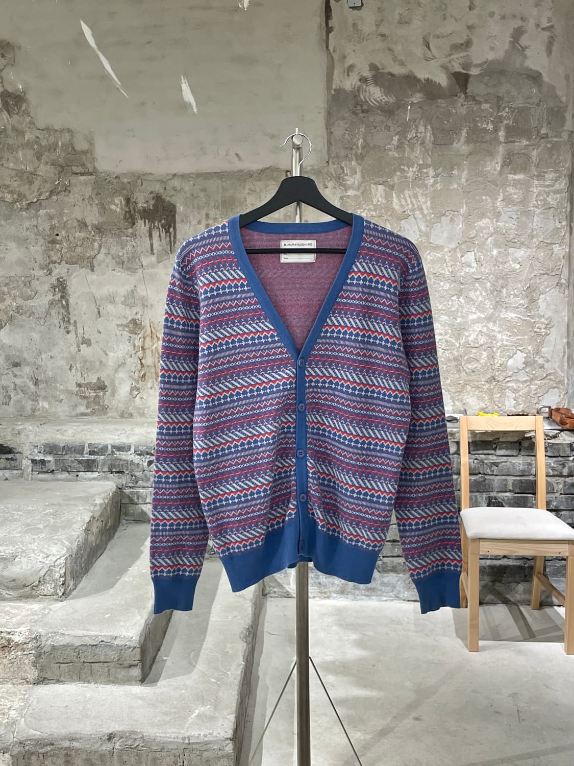 미하라 야스히로 믹스 노르딕 아칼릭 가디건 상품이미지1