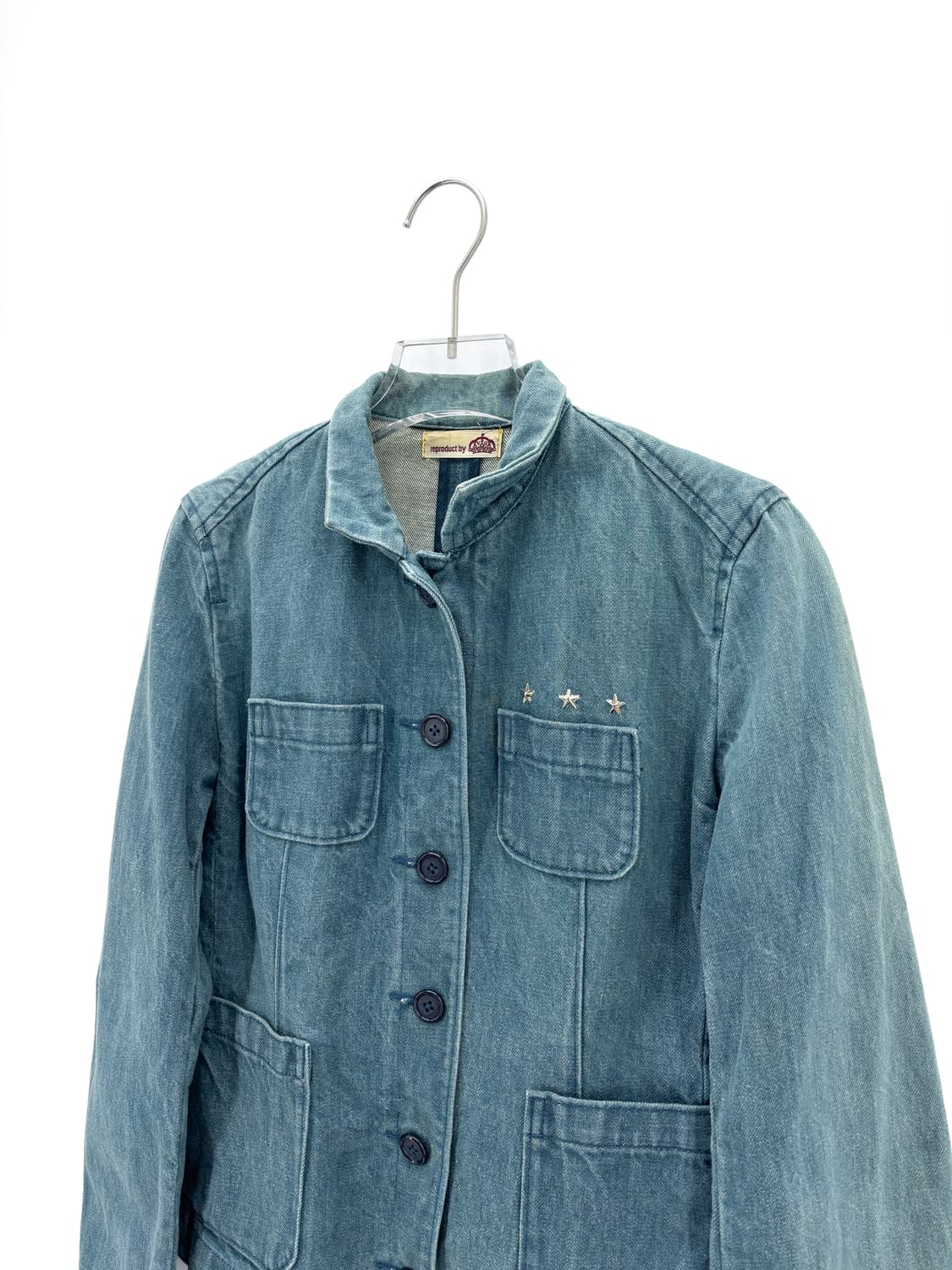 빈티지 별 스터드 장식 데님 자켓 상품이미지5