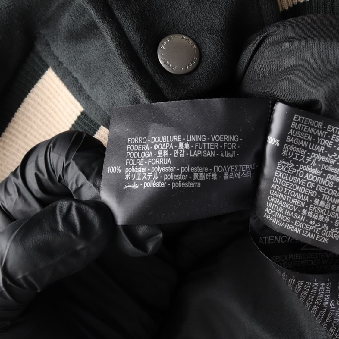 ZARA 페이크 스웨이드 자수 패치 바시티 자켓 M 상품이미지7