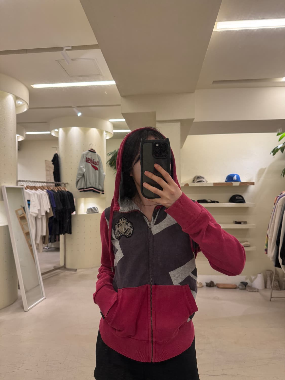 ASK Y2K 빈티지 디테일 후드 집업 U6 상품이미지1