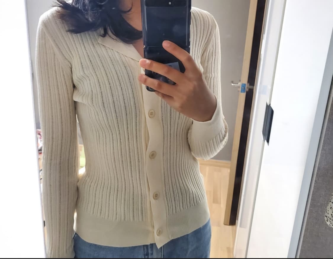 (1) 루에브르 오픈 카라 니트 상품이미지5