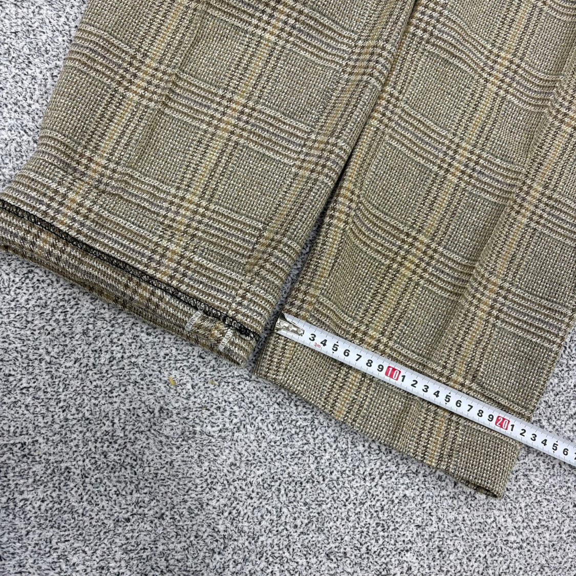 100 먼싱웨어 체크 울 레이온 바지 0414J 상품이미지10