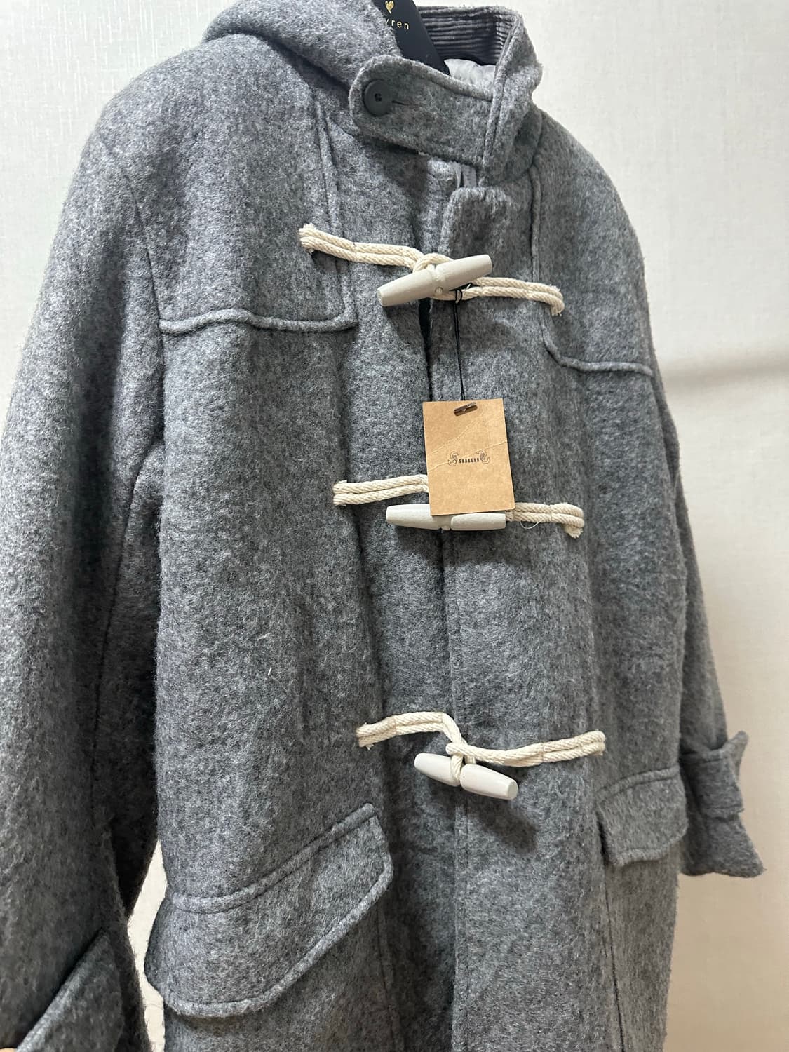 (새상품) 택있는 누빔 그레이 코트 상품이미지1