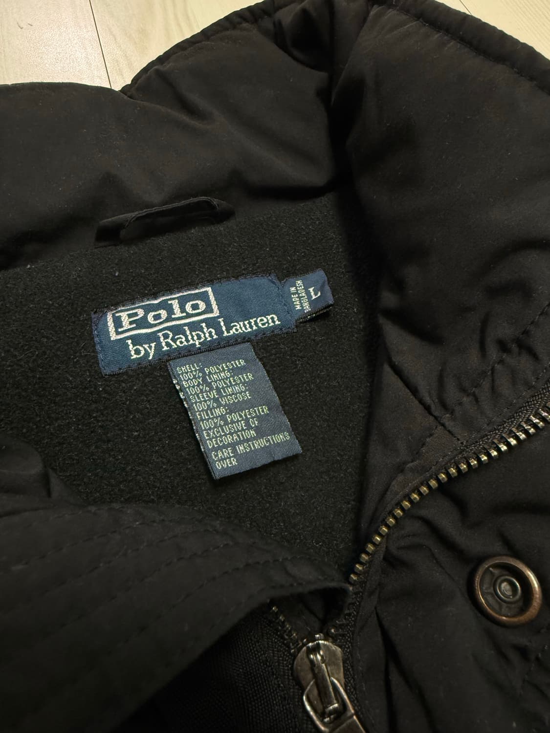 폴로 랄프로렌 바람막이 자켓 블랙 L 상품이미지4