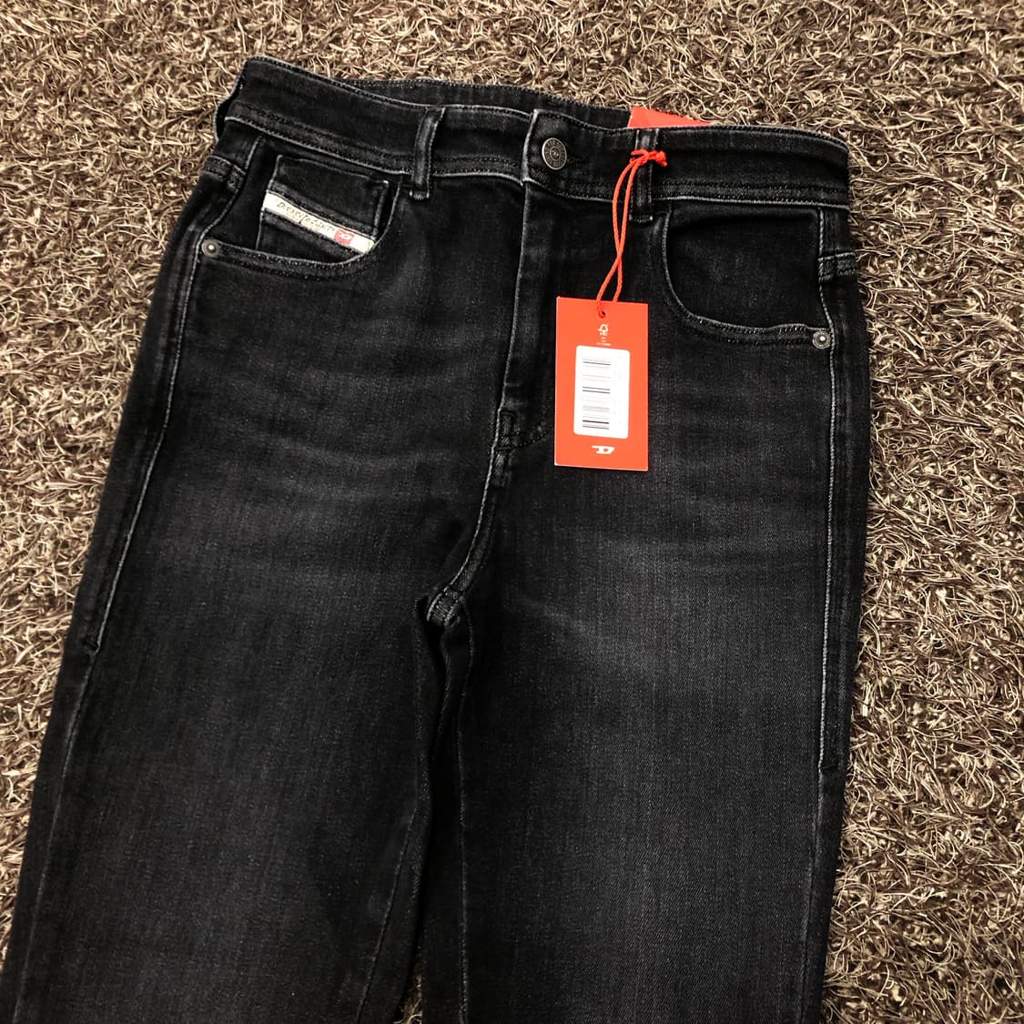 데드스탁 디젤 워싱 흑청 스키니진 데님 팬츠 상품이미지3