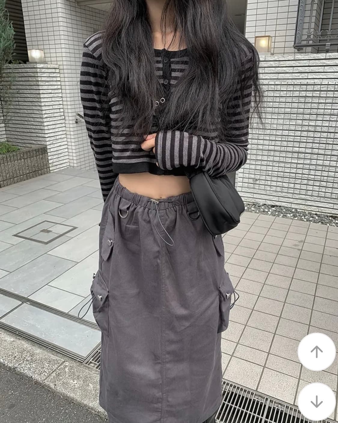 빈티지 카고 포켓 롱 스커트 vintage long skirt 상품이미지2