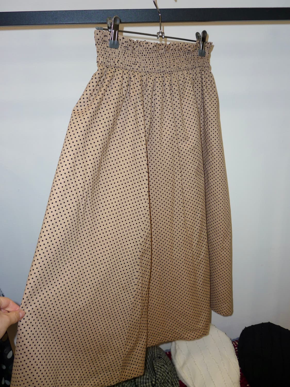 Polka beige banding skirt 상품이미지5