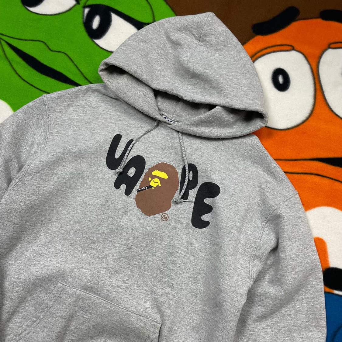 챔피온 BAPE 패러디 후드티 상품이미지2