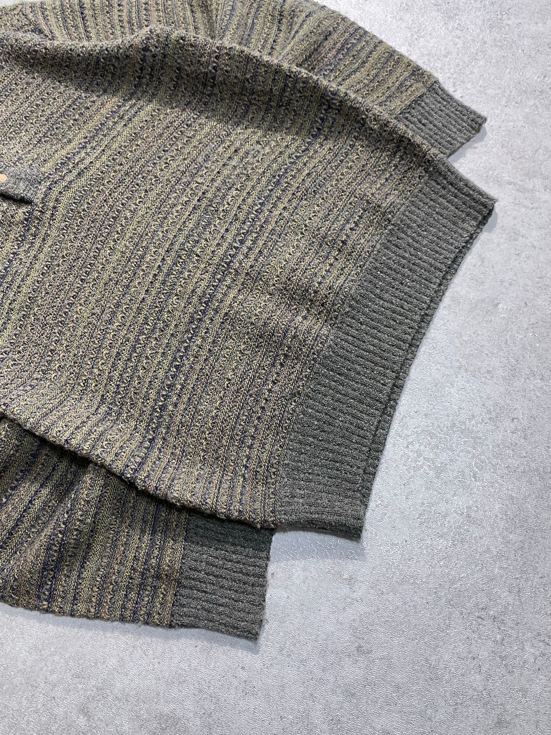 [M] 90s M&G 재팬 메이드 에스닉 헨리넥 울 니트 상품이미지4