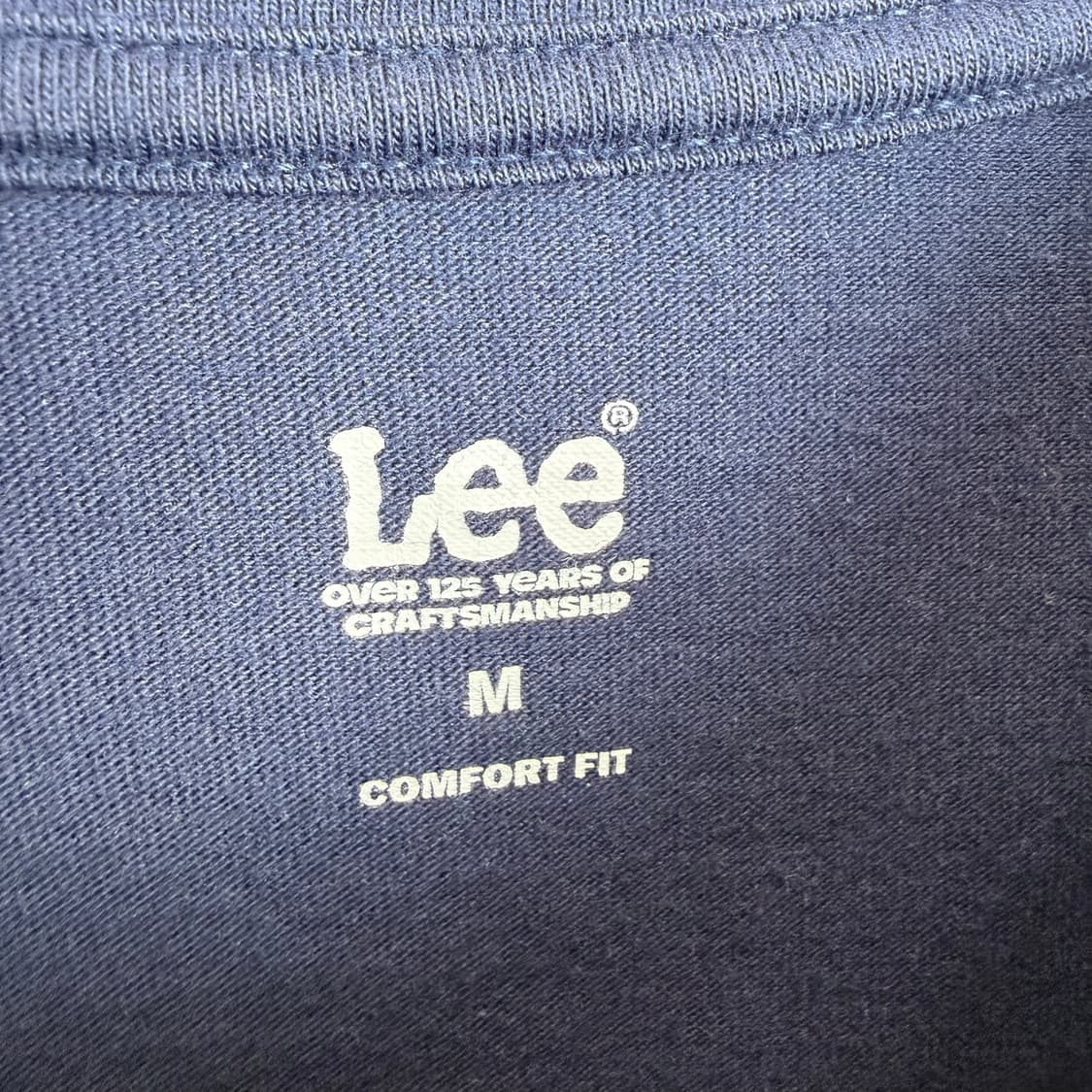 (M) LEE 반팔 티 네이비 상품이미지3