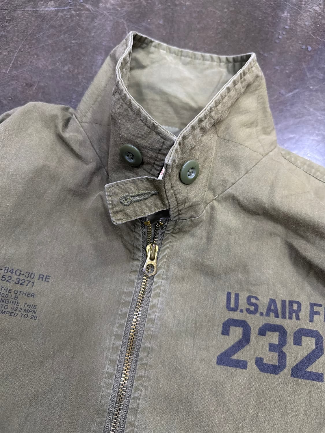 올드크로우 U.S.A 에어포스 항공자켓 올리브 L 상품이미지4