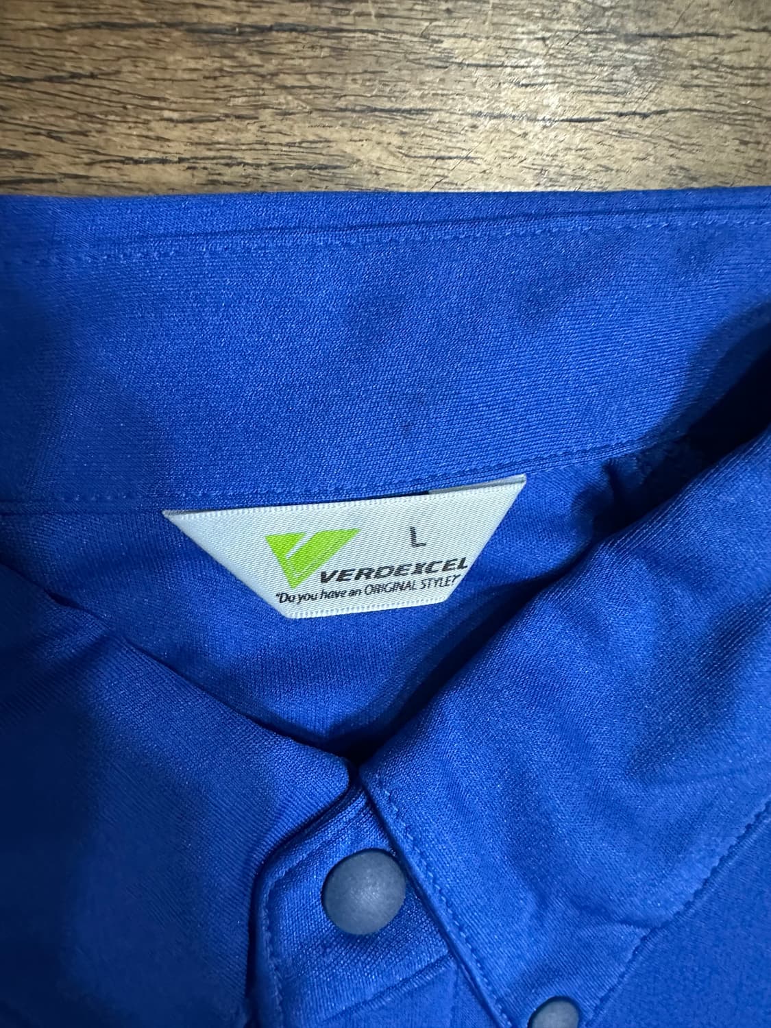 베르데셀(VERDECEL) 기능성 반팔 카라티 블루 L 워크웨어 상품이미지3