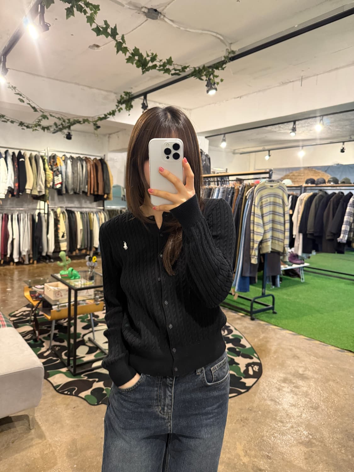 폴로 랄프로렌 꽈배기 니트 가디건 상품이미지1