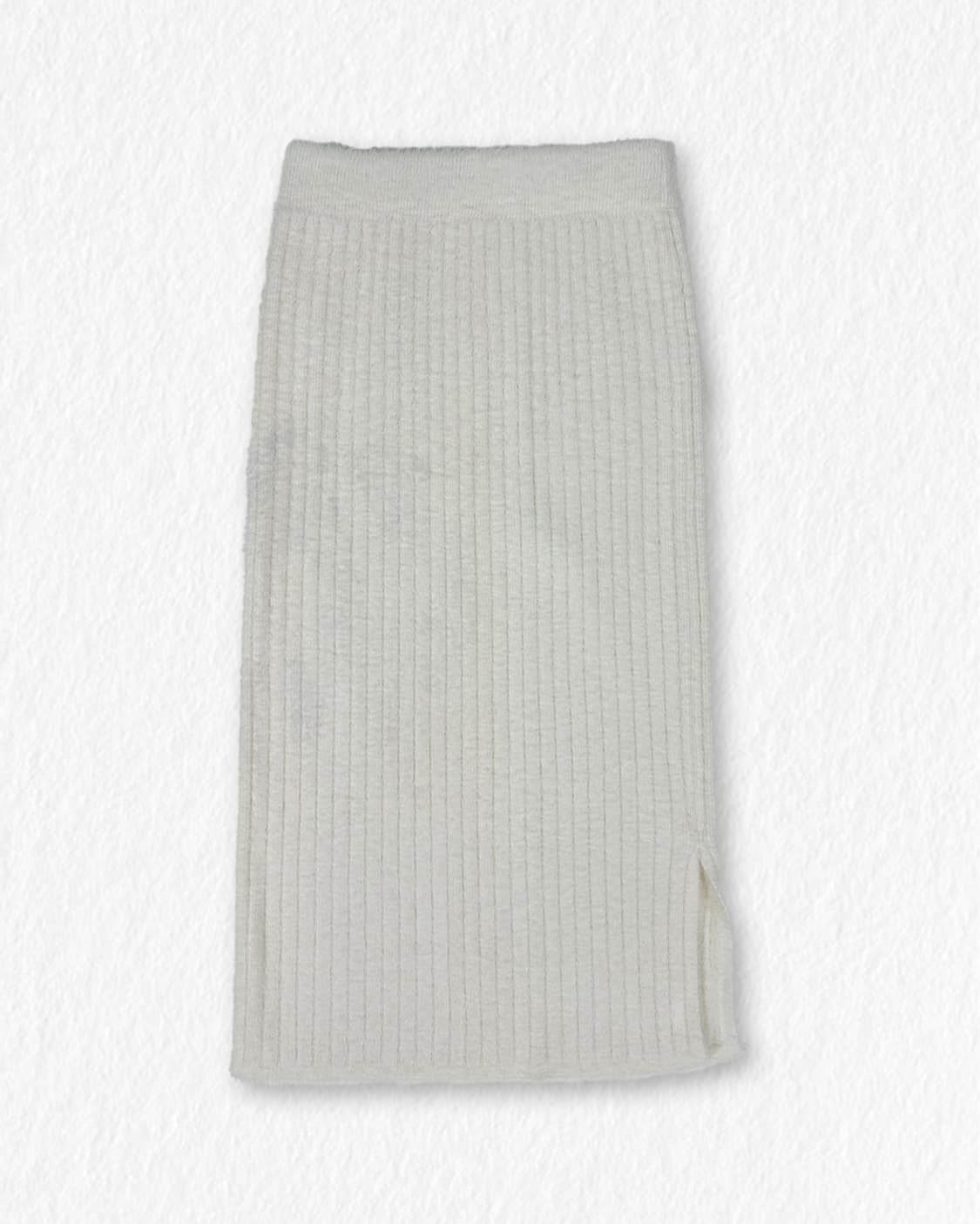 세로골 부클 니트 스커트 상품이미지1