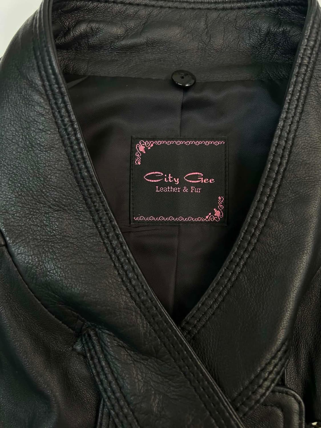 Vintage lambskin 이태리 가죽 라이더 자켓 상품이미지5