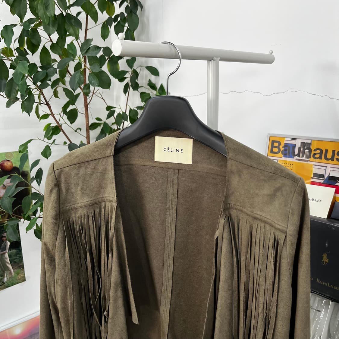 셀린느 스웨이드 프린지 자켓 L 상품이미지2